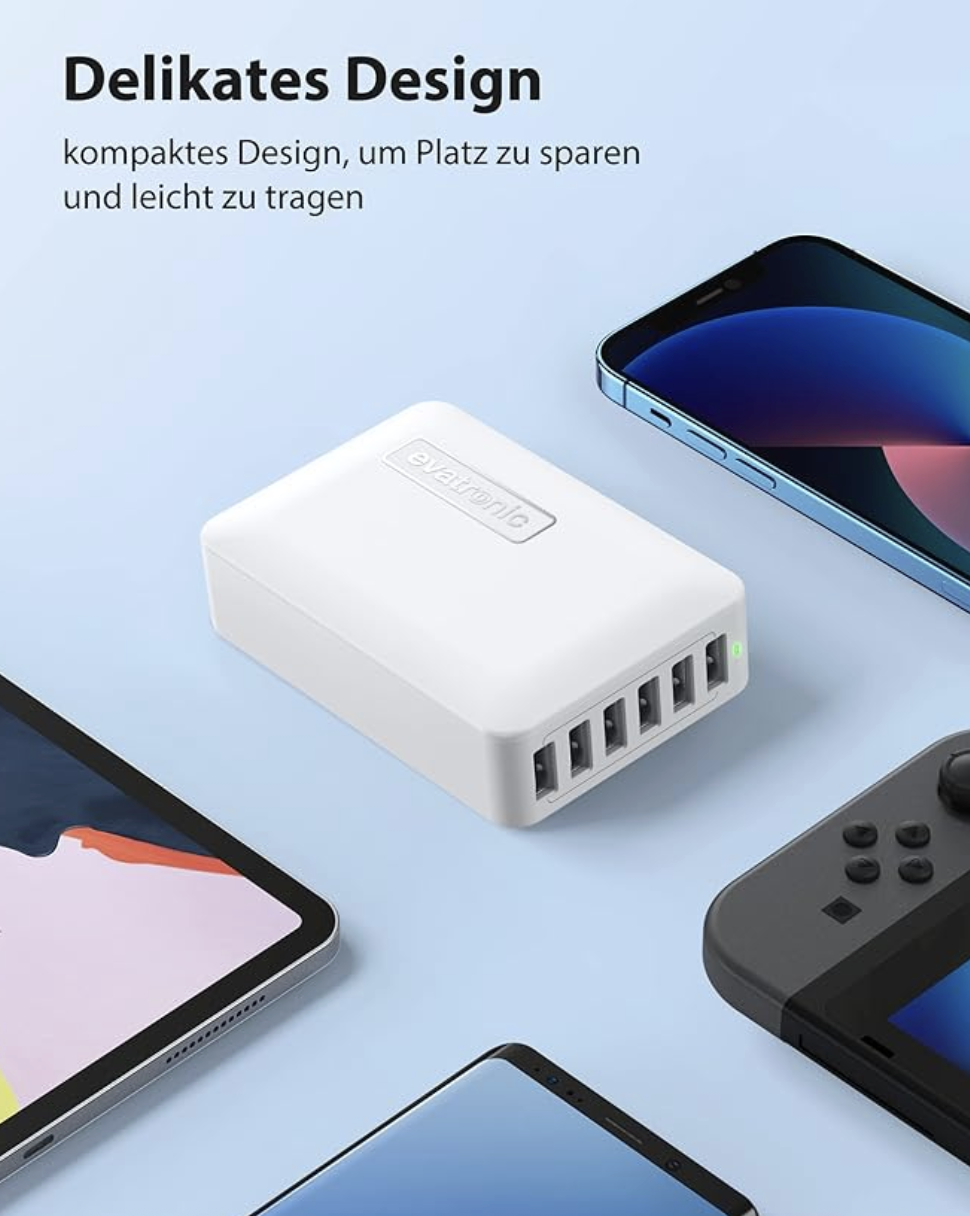 Evatronic 6-Port USB Charger – Model ET-PC013 – Neu aus Insolvenzbestand – Bild 7