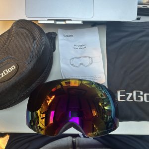 EZGOO SKI BRILLE GOGGLES BLACK