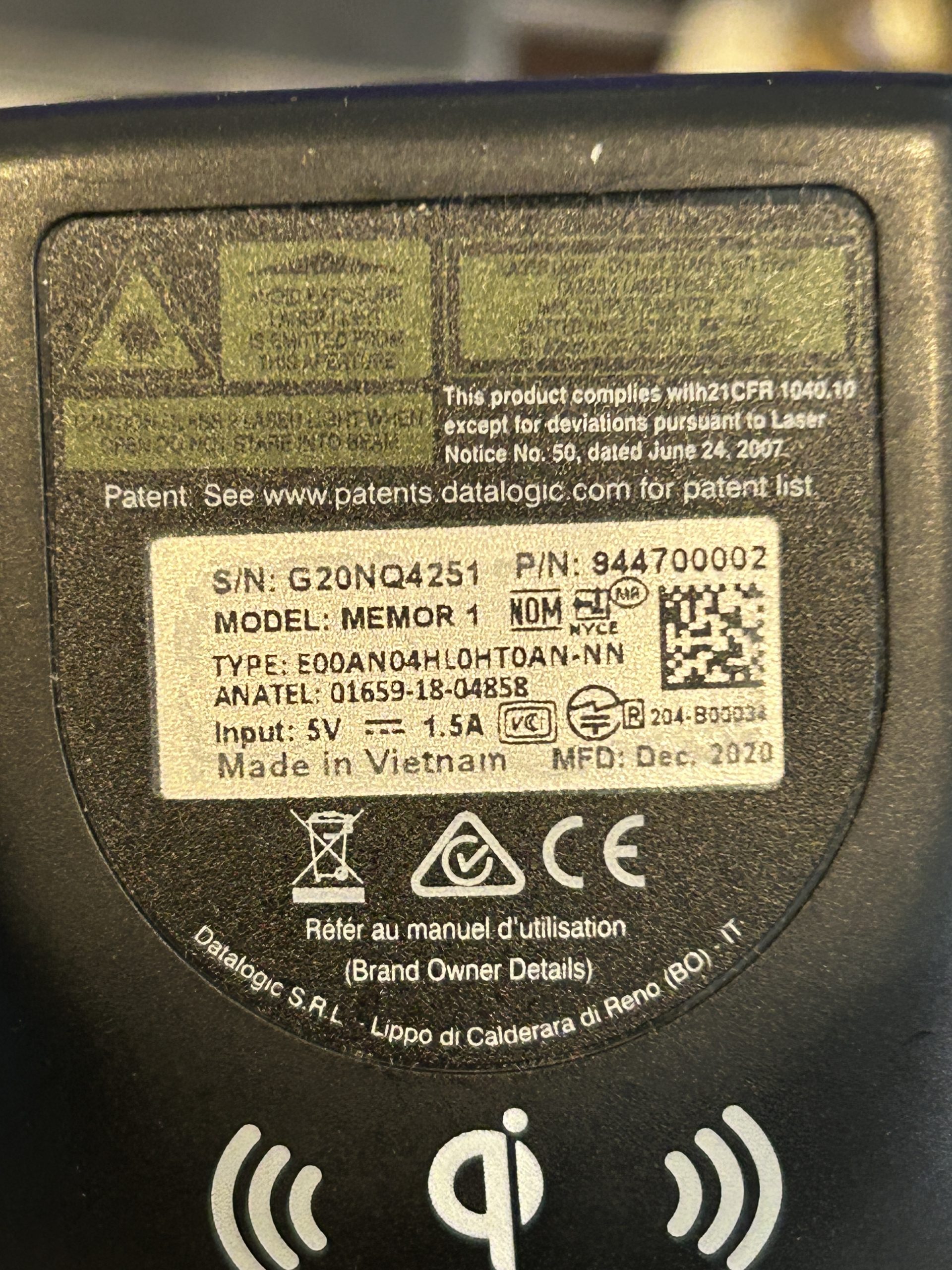 Datalogic Memor 1 – Mobiler Handscanner / Mobilcomputer – Bild 6